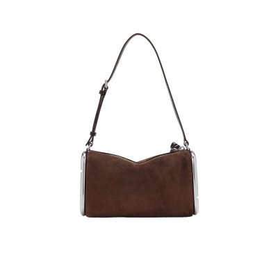 THE SCENE SMALL SHOULDER BAG IN SUEDE